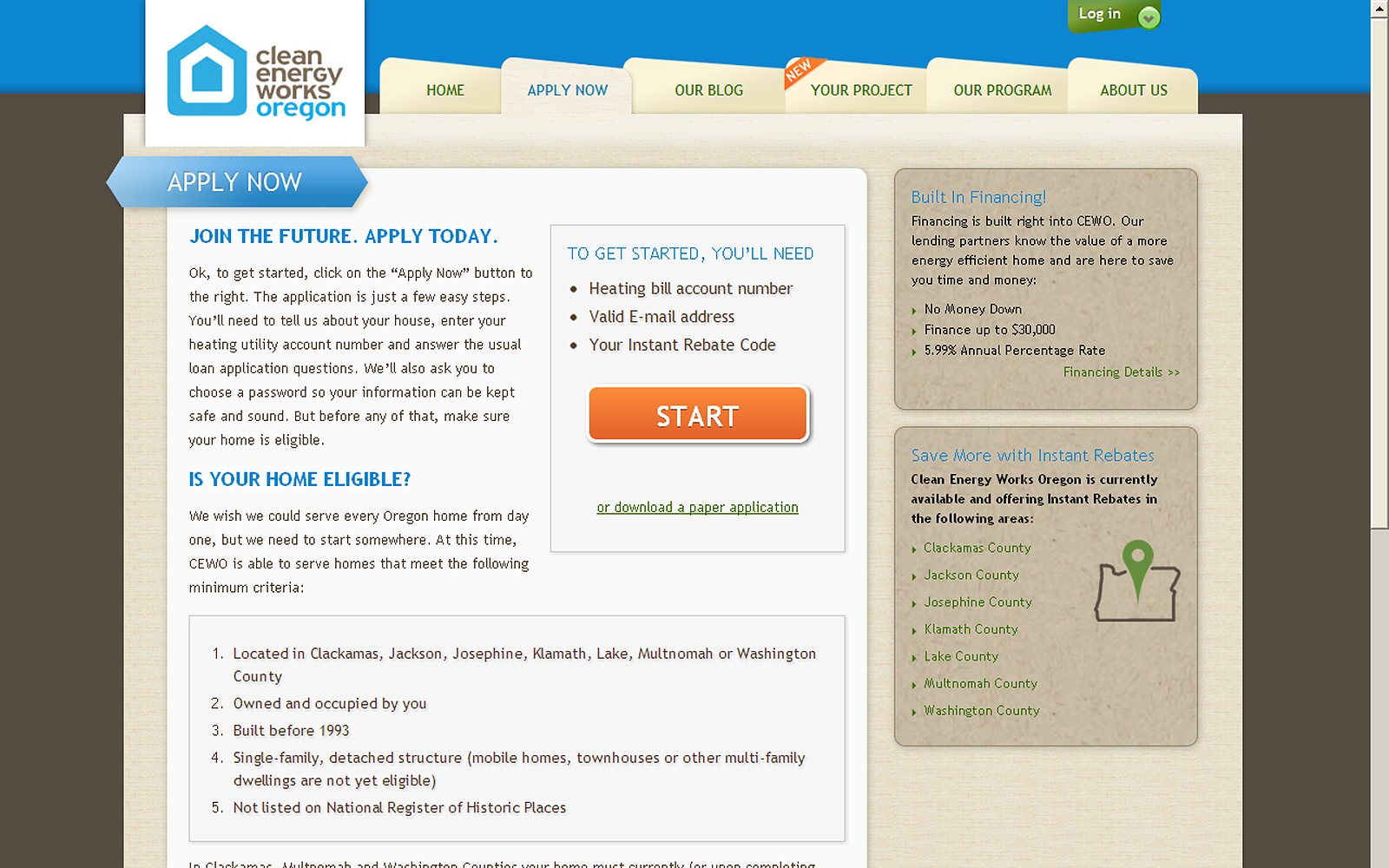 Clean Energy Works Oregon screenshot 1