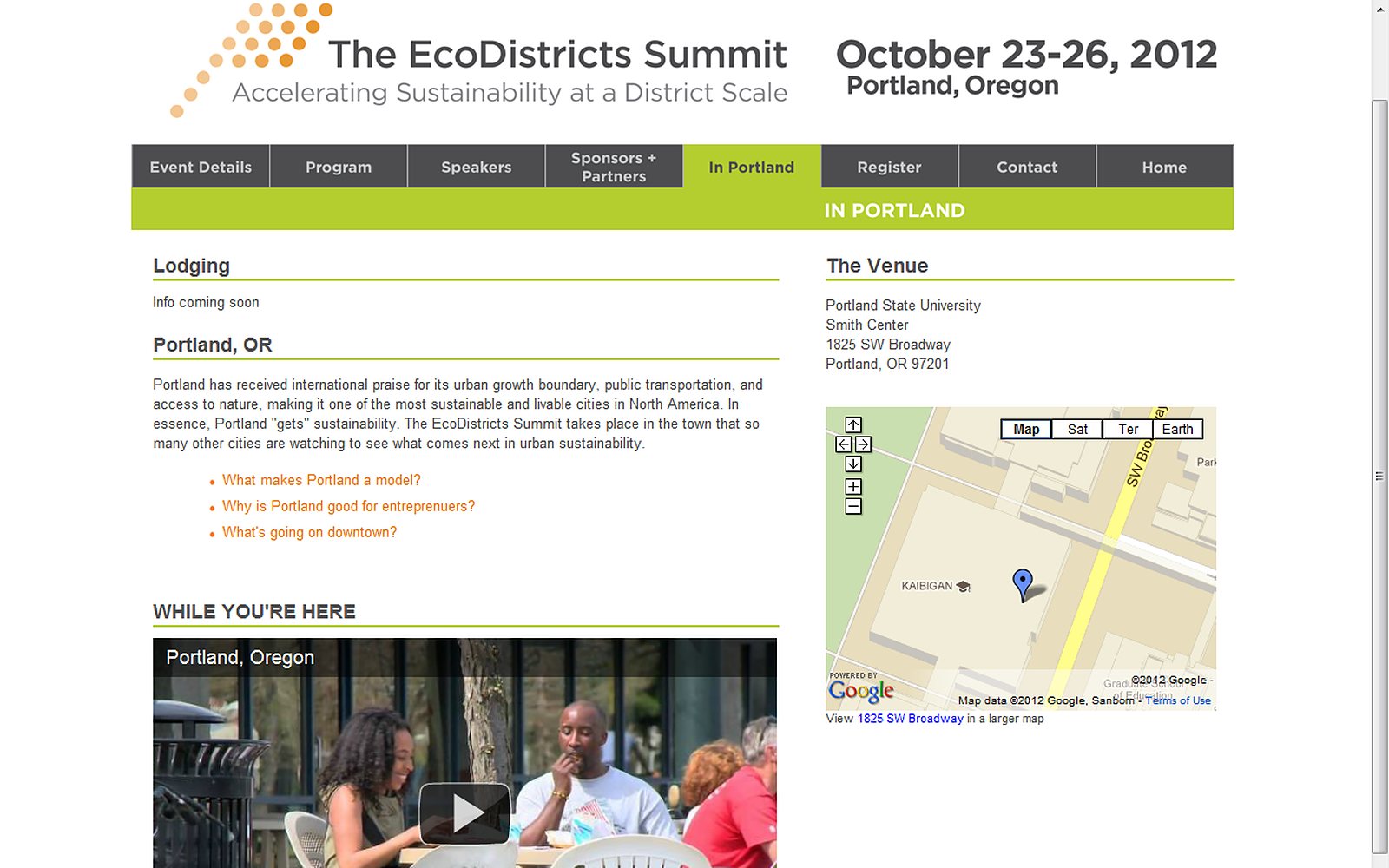 EcoDistricts Summit screenshot 2