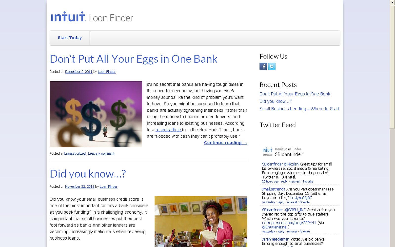 Intuit Loan Finder screenshot 2
