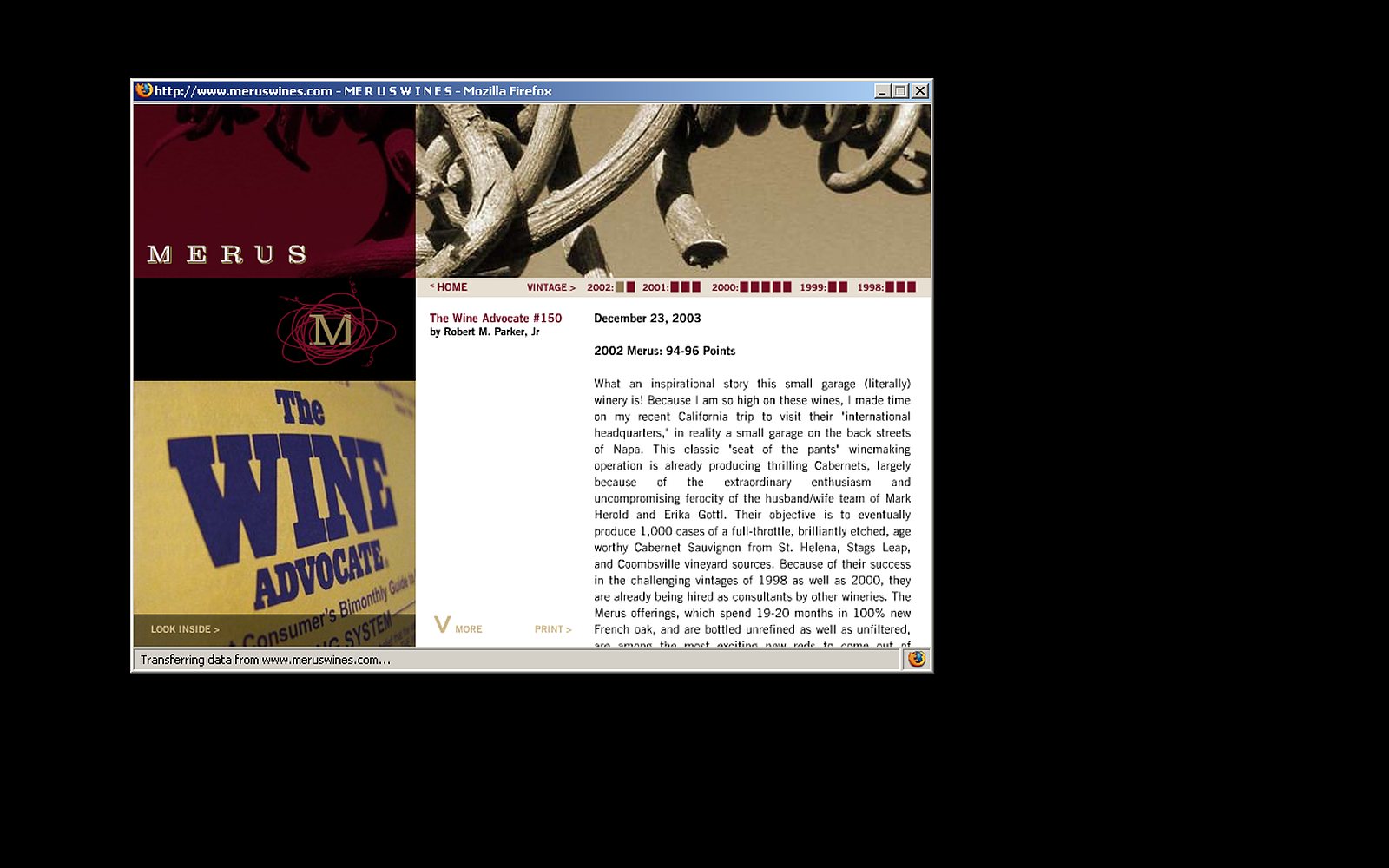 Merus Wines screenshot 3