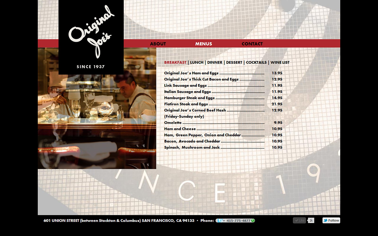 Original Joe's screenshot 3
