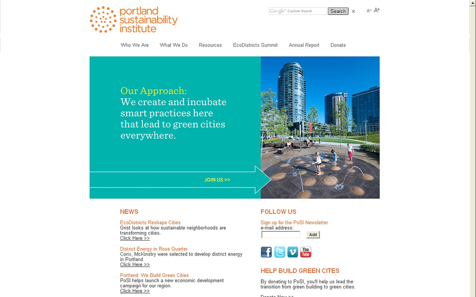 Portland Sustainability Institute screenshot 1