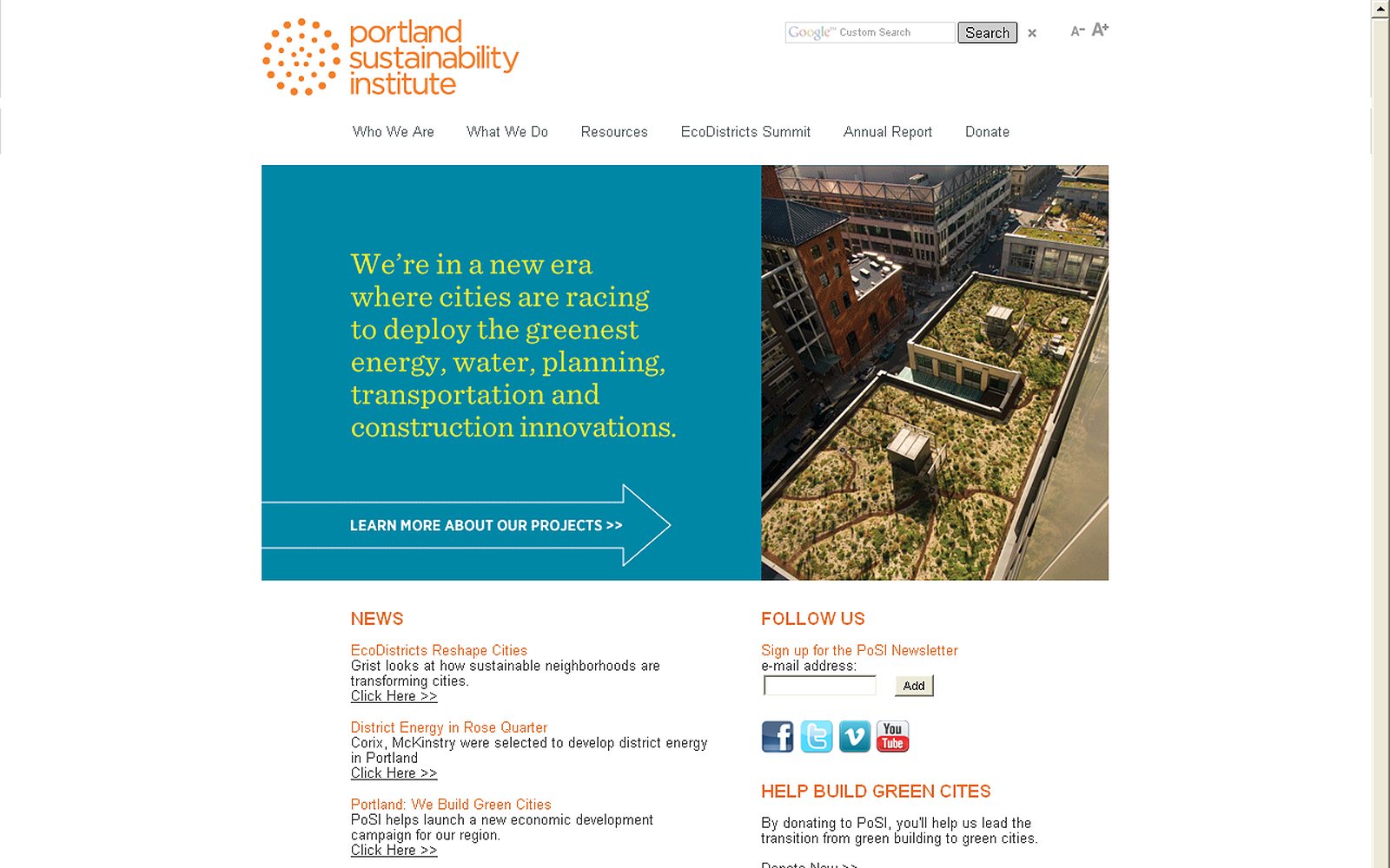 Portland Sustainability Institute screenshot 2