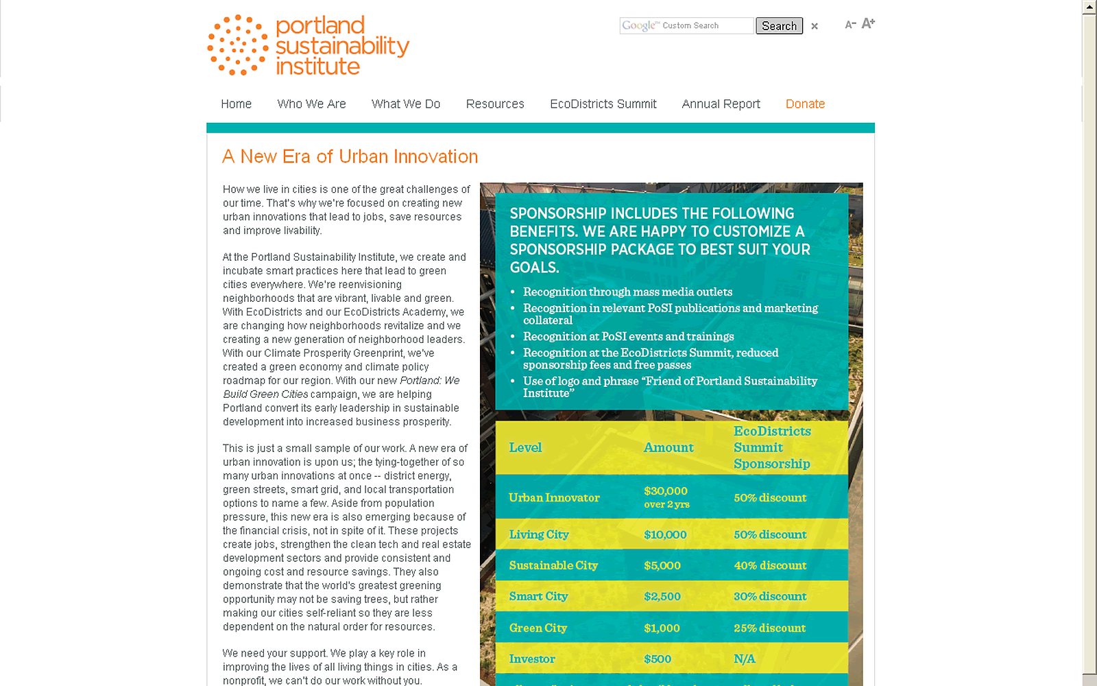 Portland Sustainability Institute screenshot 3